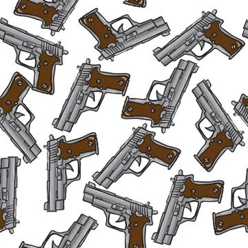 Gun pattern Stock Illustration