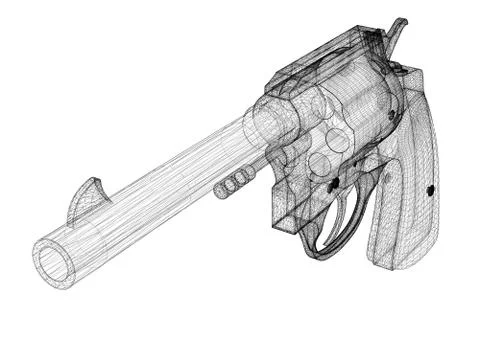 Gun, pistol Stock Illustration