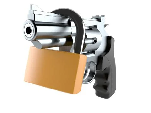 Gun protection concept Stock Illustration