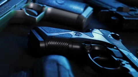 Gun Quick Pan Stock Footage 170158469