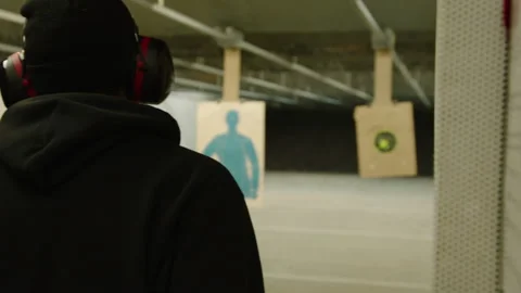 GUN RANGE 2 Stock Footage 306380517