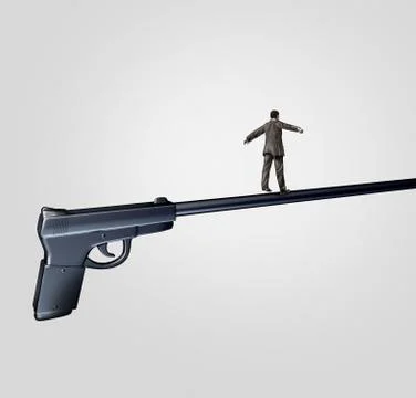 Gun Risk Stock-Illustration
