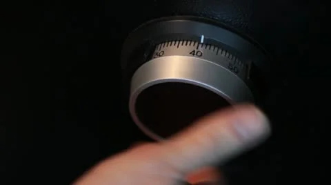 Gun safe combination Stock Footage 21802541