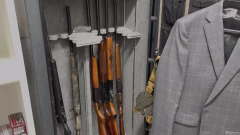 Gun Safe Video stock 283718077