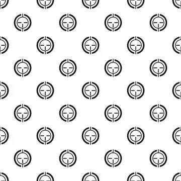 Gun scope aim pattern seamless vector Illustrazione stock