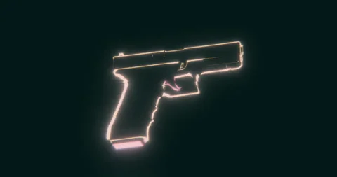 Gun seamless VJ loop 스톡 동영상 252637926