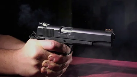 Gun shot Stock Footage 85435443