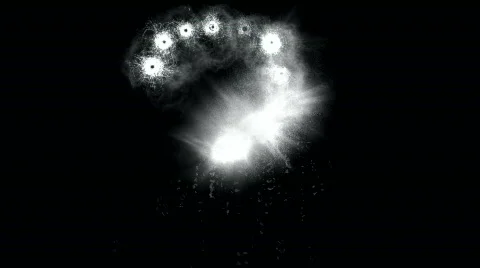Gun shot writes Question mark Stock-Footage 752306