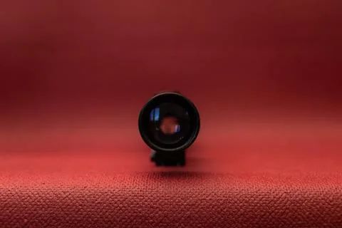 Gun sights on a red background Stock Photos