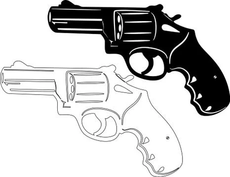 Gun Silhouette Stock Illustration