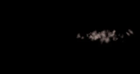 Gun Smoke puff side view aninamtion with transparent background Stock Footage 106735295