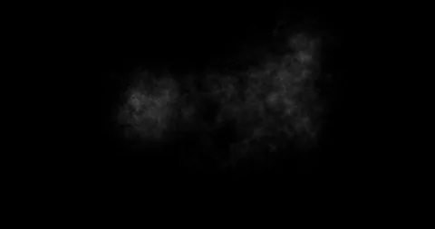 Gun Smoke puff side view aninamtion with transparent background Video stock 106737930