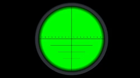Gun sniper scope animation | Stock Video | Pond5
