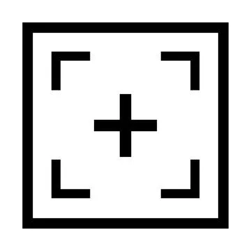 Gun target icon. Camera focus icon. Vectors. Stock Illustration