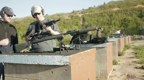 Gun training 動画素材 24360579