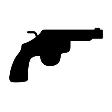 Gun vector icon for graphic design, logo, web site, social media, mobile app, Stockillustratie