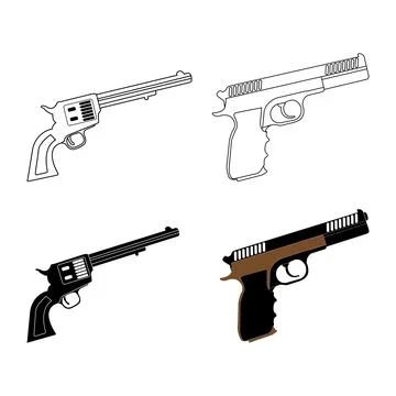 Gun vector icon Stock Illustration