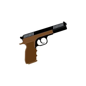 Gun vector icon Stock Illustration