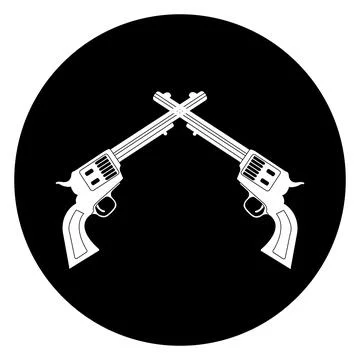Gun vector  logo template. Stock Illustration