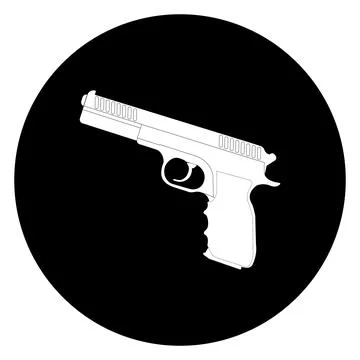 Gun vector  logo template. Stock Illustration