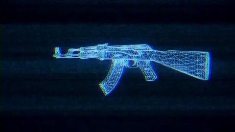 Gun Weapon Holograms Vj Loop Vidéo 125056609