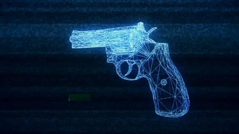 Gun Weapon Holograms Vj Loop Vidéo 125056621