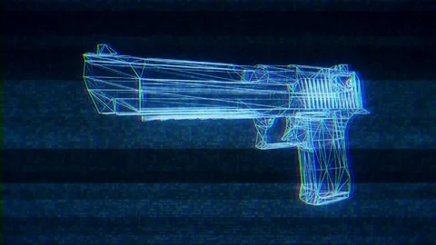 Gun Weapon Holograms Vj Loop Vidéo 125057266