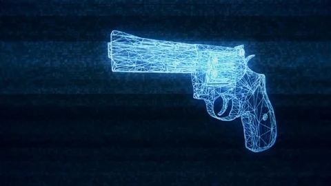 Gun Weapon Holograms Vj Loop Vidéo 125057306