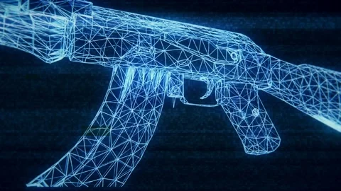 Gun Weapon Holograms Vj Loop Vidéo 125057330