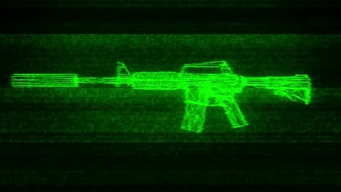Gun Weapon Holograms Vj Loop Vidéo 125082619