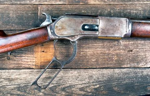 The Gun that won the West. Stock Photos