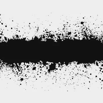 Gunge ink splattered background element with a space for your text Stock Illustration
