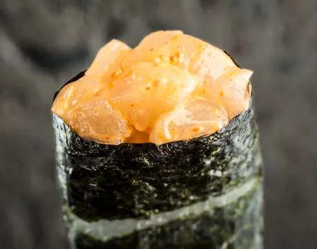Gunkan with scallop Stock Photos