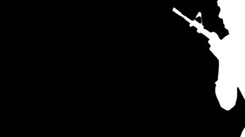 Gunman element gun man Stock Footage 12298001