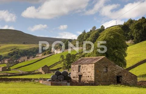 Gunnerside, yorkshire Stock Photos