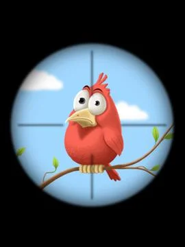 At gunpoint Stock Illustration