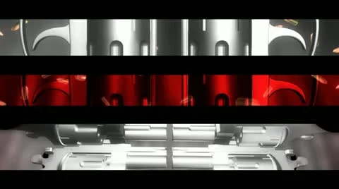 Guns and Bullets Looping Lower Thirds R22Eight Stock Footage