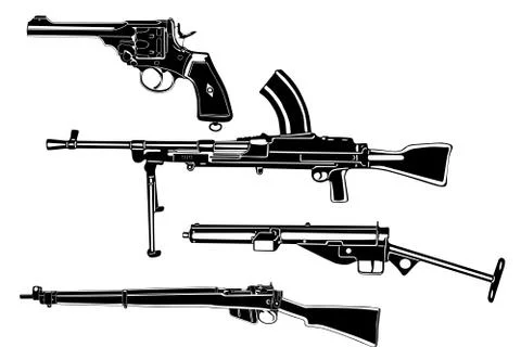 Guns Illustrazione stock