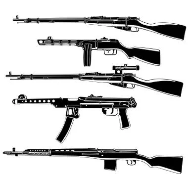 Guns Stock Illustration
