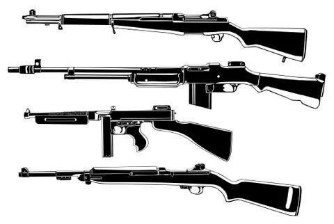 Guns Stock Illustration