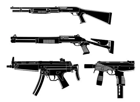 Guns Stock Illustration