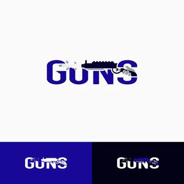Guns logo Stock Illustration