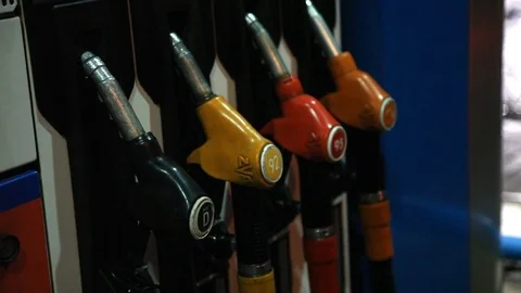 Guns for refueling the car Stock-Footage 71687803