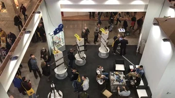 Guns show during Weapon and Security HIT vicenza 2018 Stock-Footage 85886665