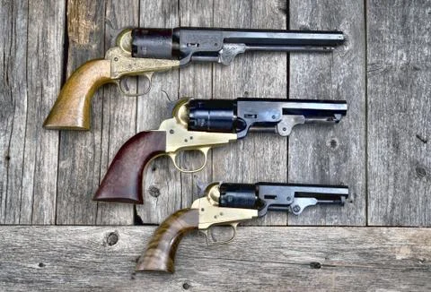 Guns that won the West. Stock Photos