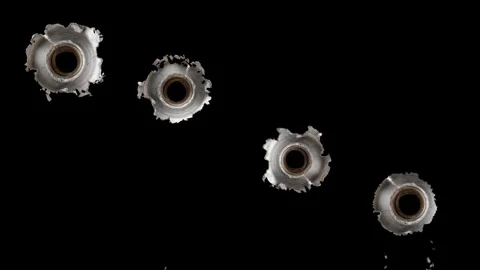 Gunshot Muzzle Flash effect isolated render 3d Stock Footage 332042540