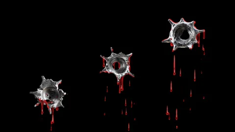 Gunshot Muzzle Flash effect isolated render 3d Stock Footage 332047286