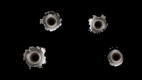 Gunshot Muzzle Flash effect isolated render 3d Stock Footage 332048459