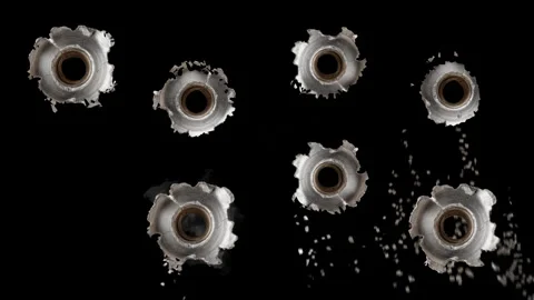 Gunshot Muzzle Flash effect isolated render 3d Stock Footage 332049242