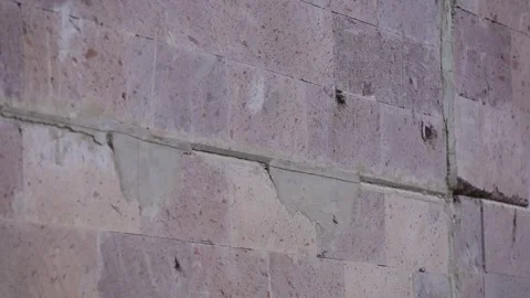 Gunshot wounds on the wall 9 Stock Footage 323028366